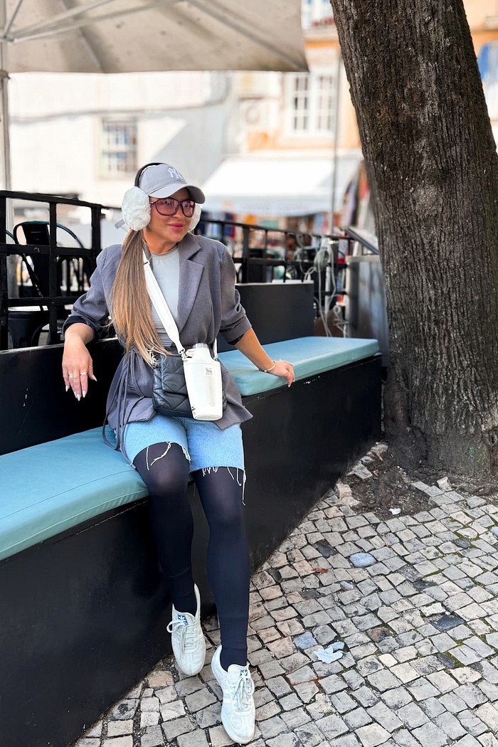 Meia calça preta fio 80