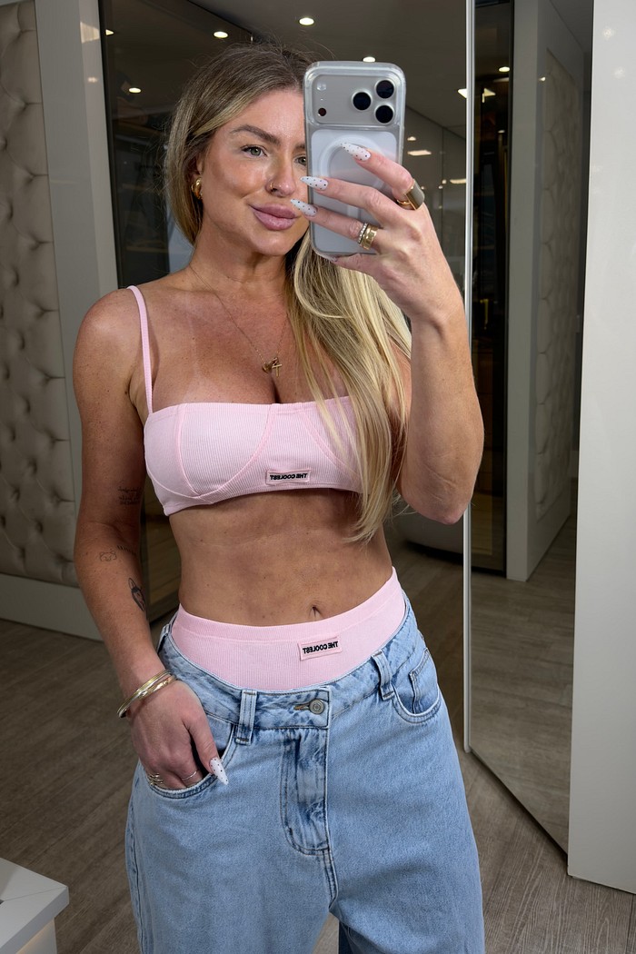 Top canelado underwear