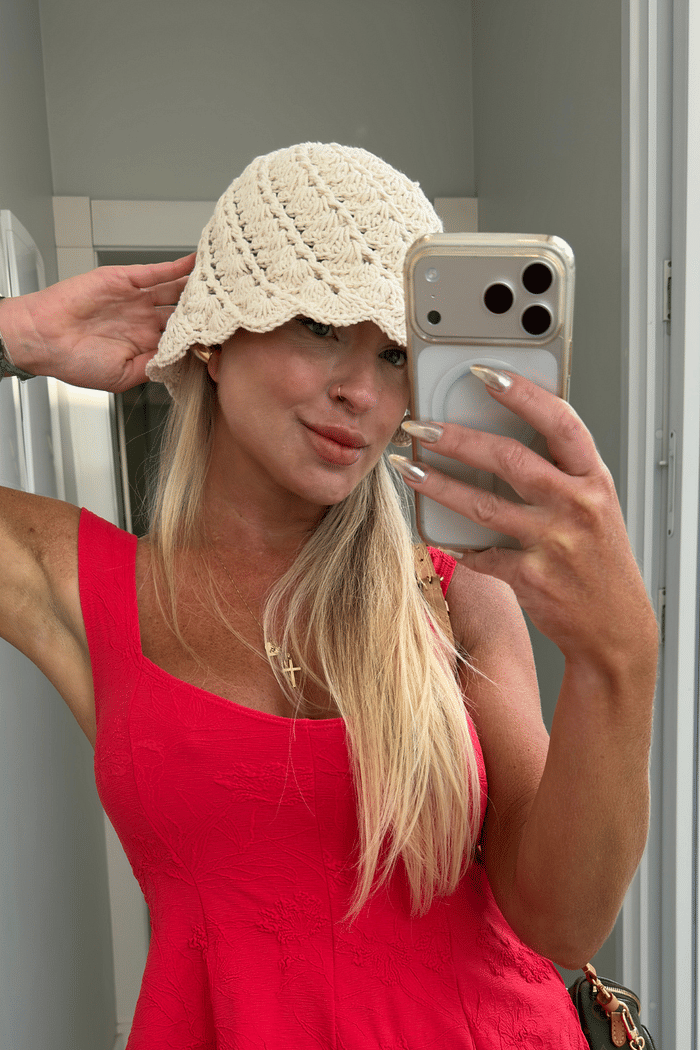 Chapéu bucket hat em crochê