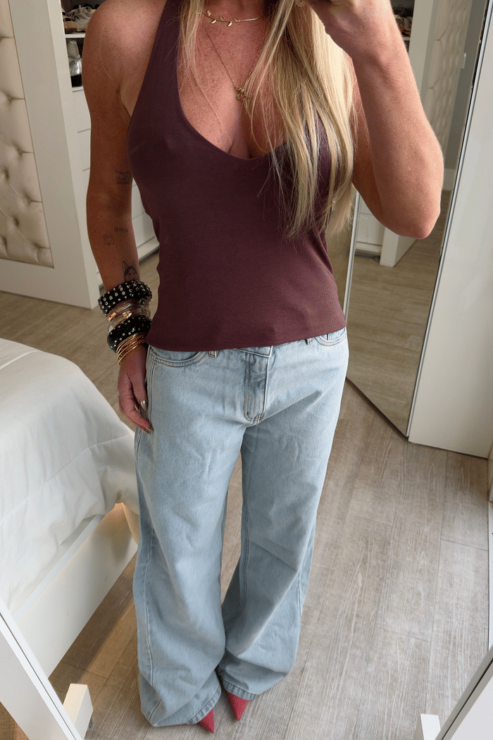 Blusa malha frente única Maely