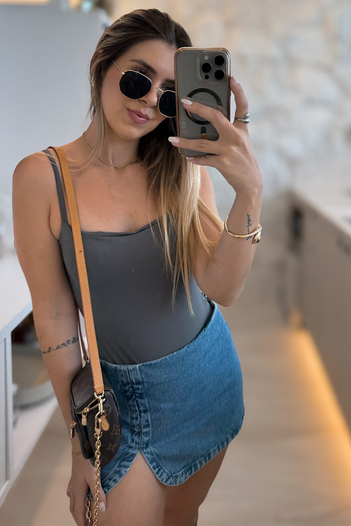 Body alcinhas tecido de biquini