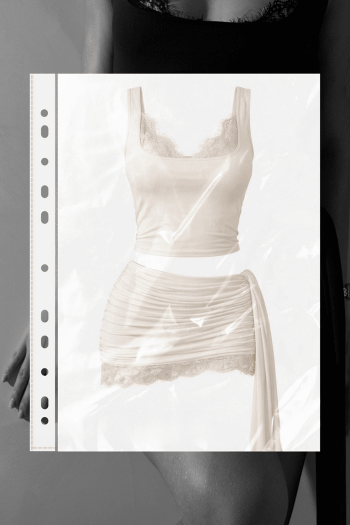 Blusa regata com detalhes em renda Paris