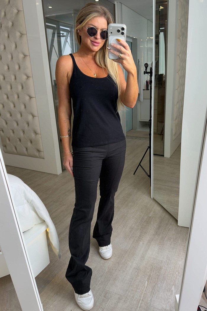 Blusa regata malha Clarice