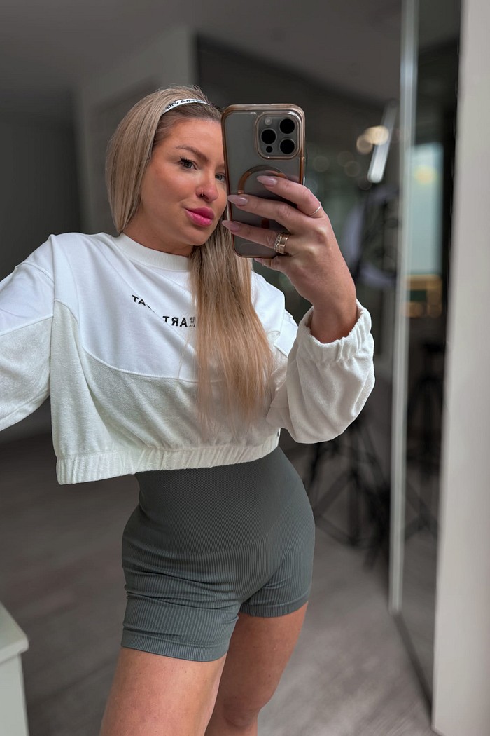 Blusa moletom mona estampa heart beat