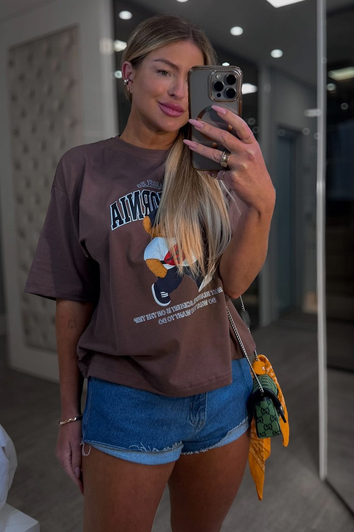 T-shirt moletinho Califórnia Bear