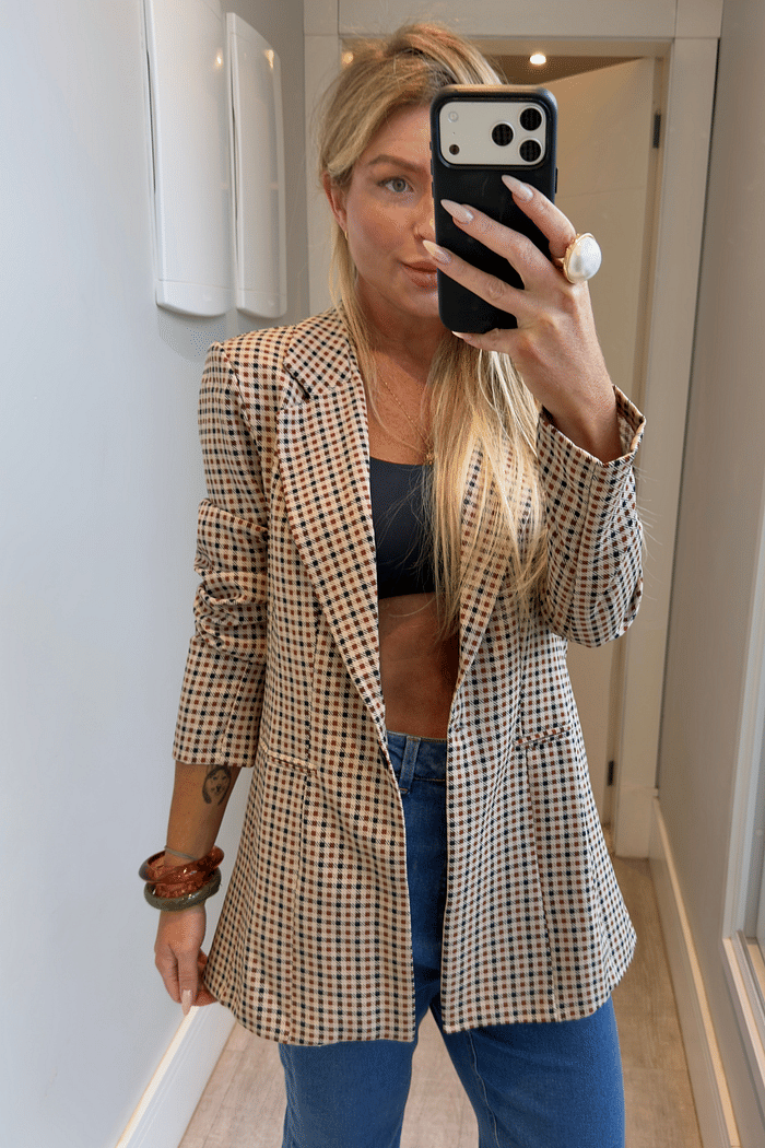 Blazer alfaiataria xadrez