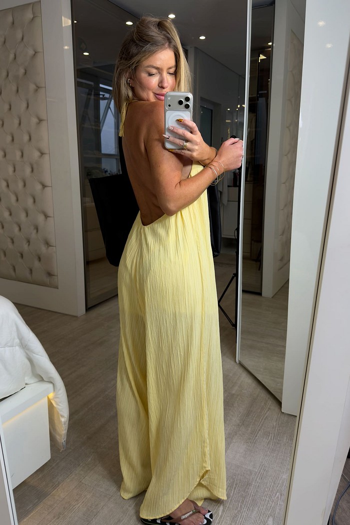 Macacão longo alcinha Sierra