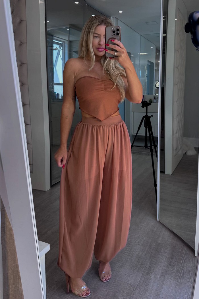 Cropped ponta tomara que caia