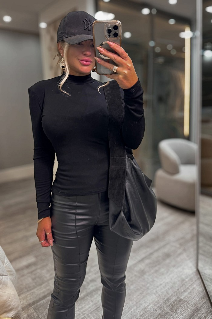 Blusa manga longa de ribana Valentina