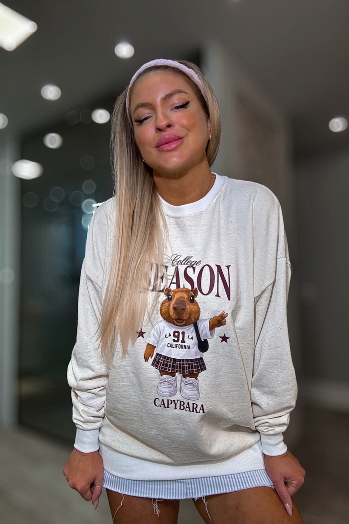 Casaco de moletom oversized Season Capivara