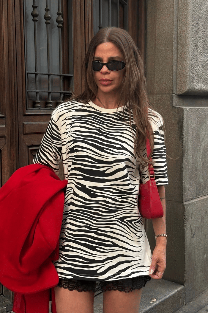 Camiseta estampa de Zebra