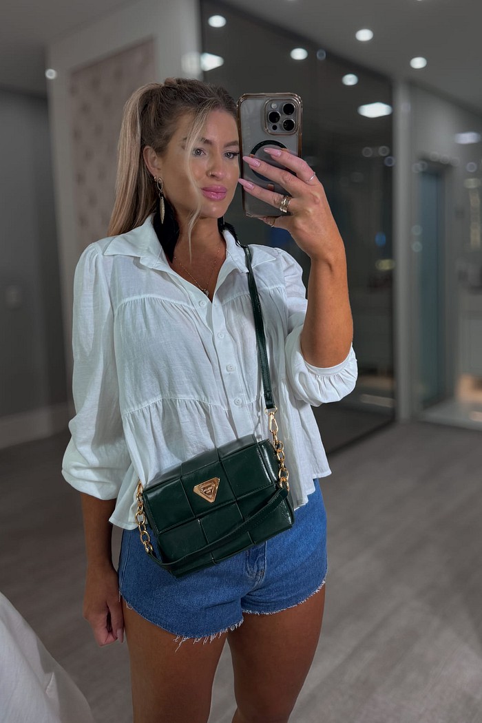 Short jeans asa delta barra corte à fio