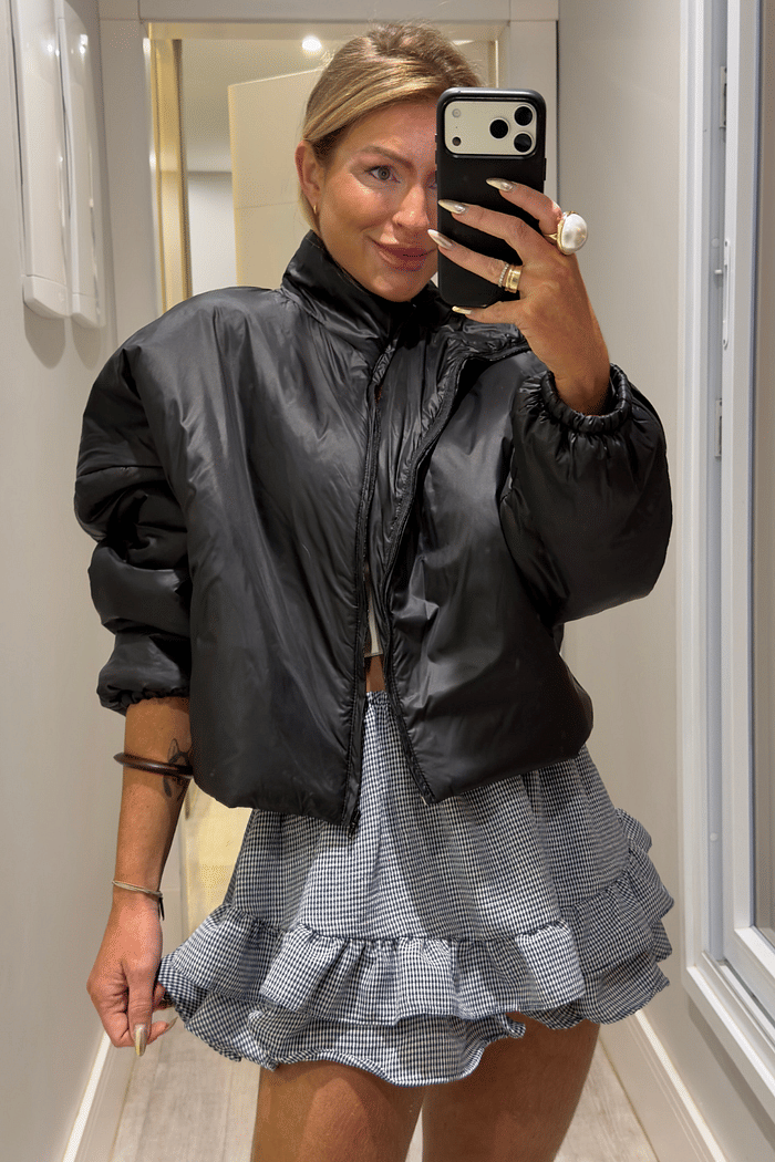 Jaqueta corta vento puffer Cleide