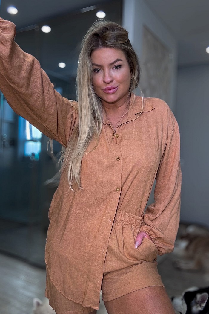 Conjunto camisa e short Eliza