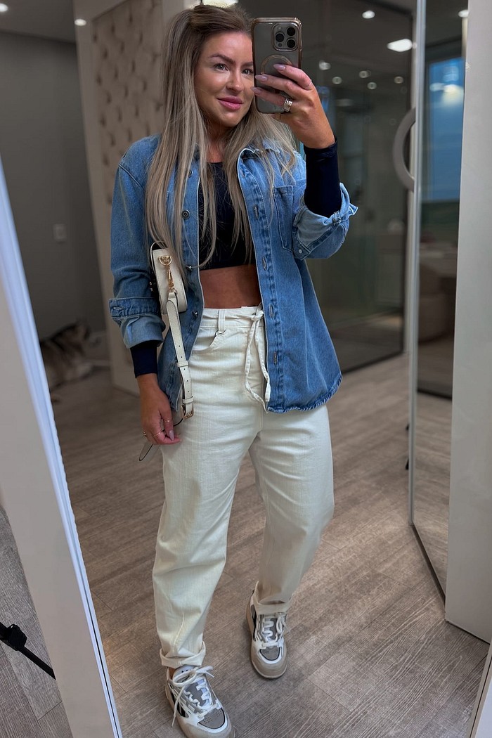 Calça jeans clochard - Cores