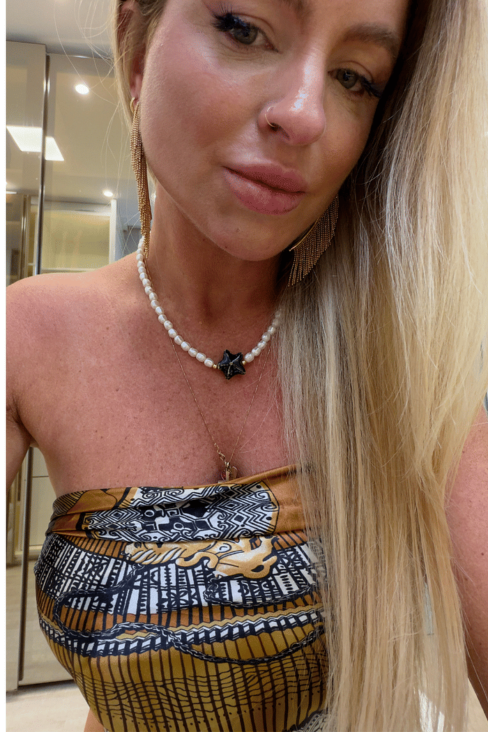 Colar de Pérolas com pingente