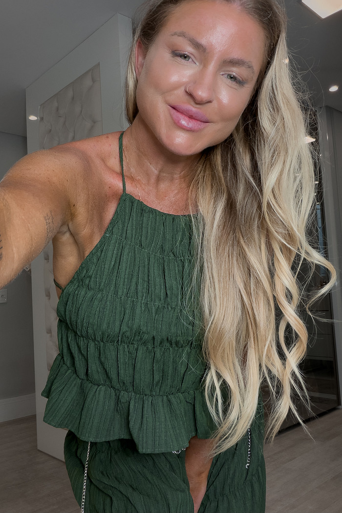 Blusa frente única Franzida