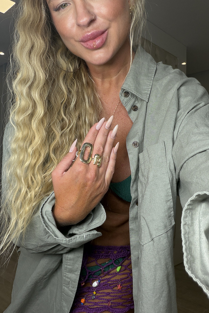 Anel Maxi Aro dourado