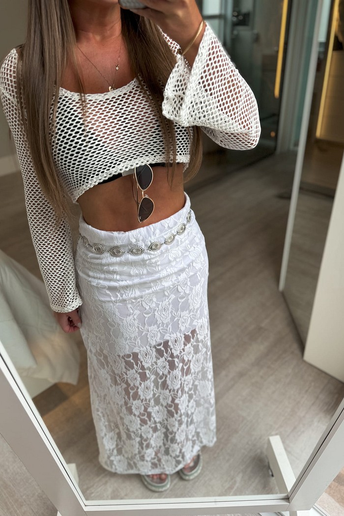 Cinto corrente em metal oval