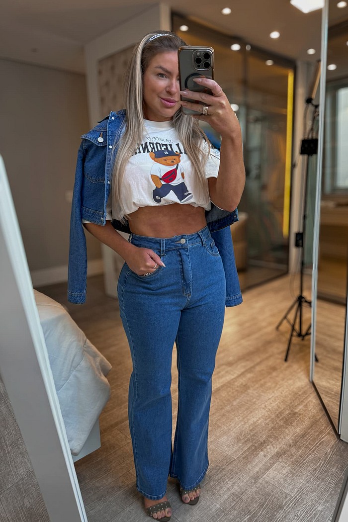 Calça jeans slim body Morgana