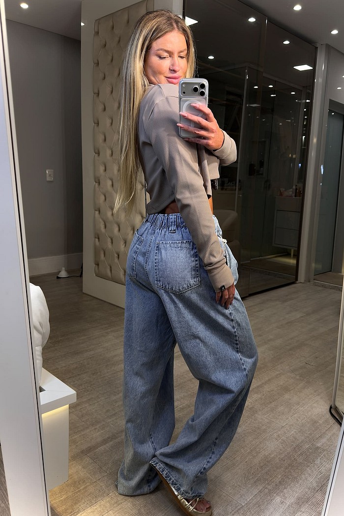 Calça jeans slouchy Azura