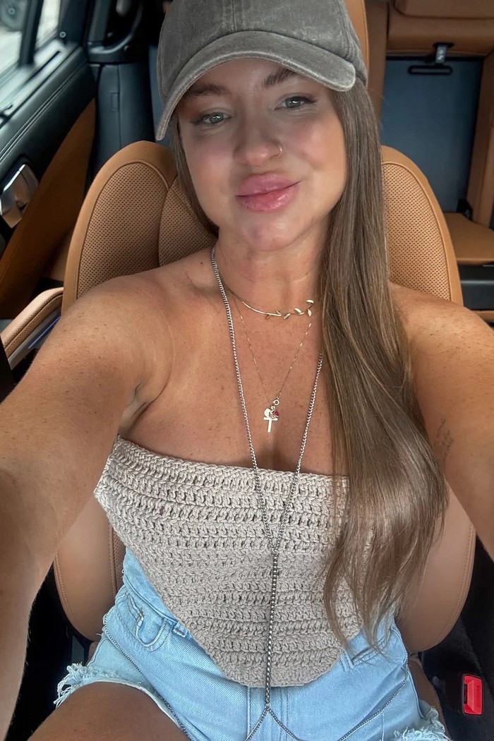 Top frente única de crochê