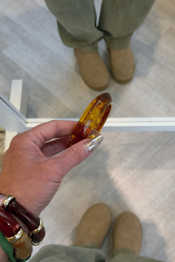 Bracelete resinado  Bicolor