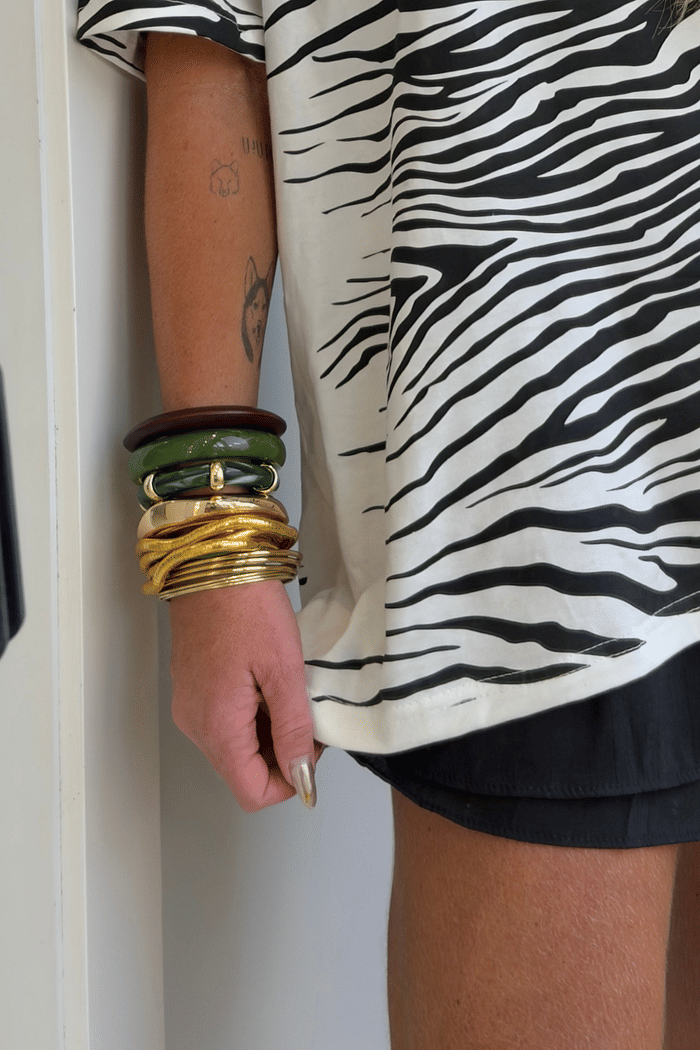 Bracelete Dourado Liso