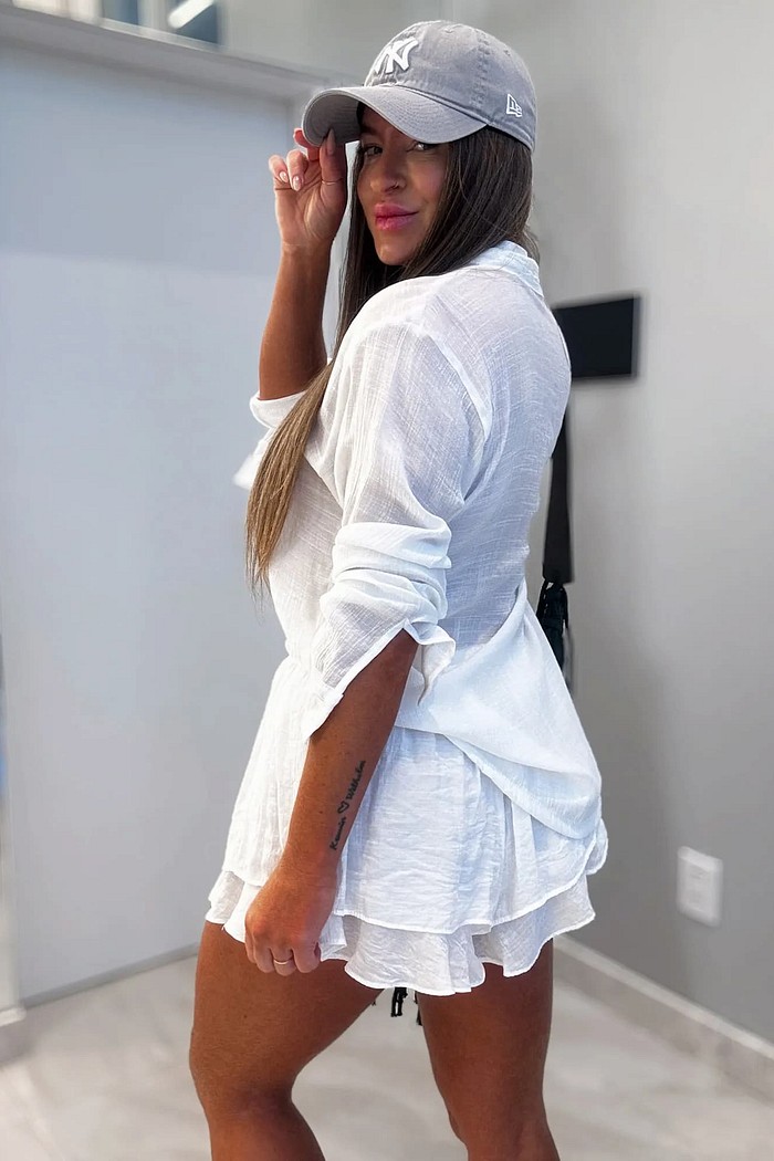 Short com babados Estefânia