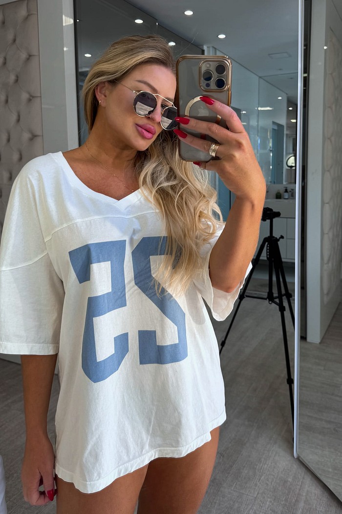 Camiseta alongada oversized Mayla