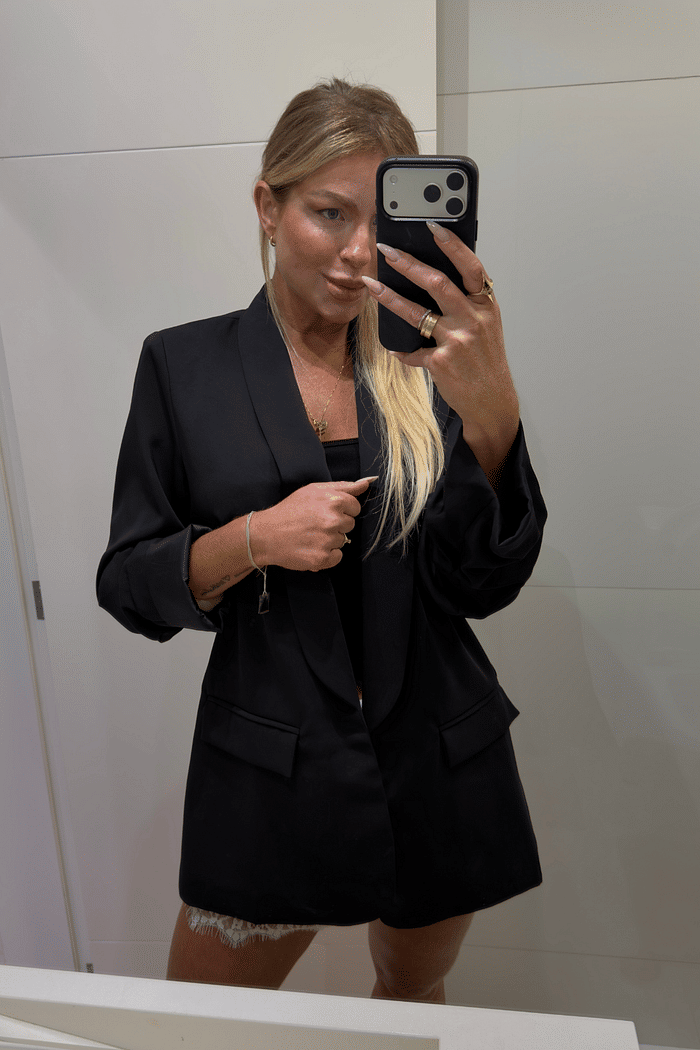 Blazer alfaiataria alongado Léia