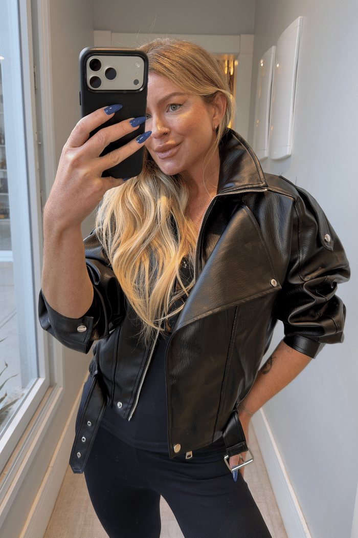 Jaqueta em couro Julie