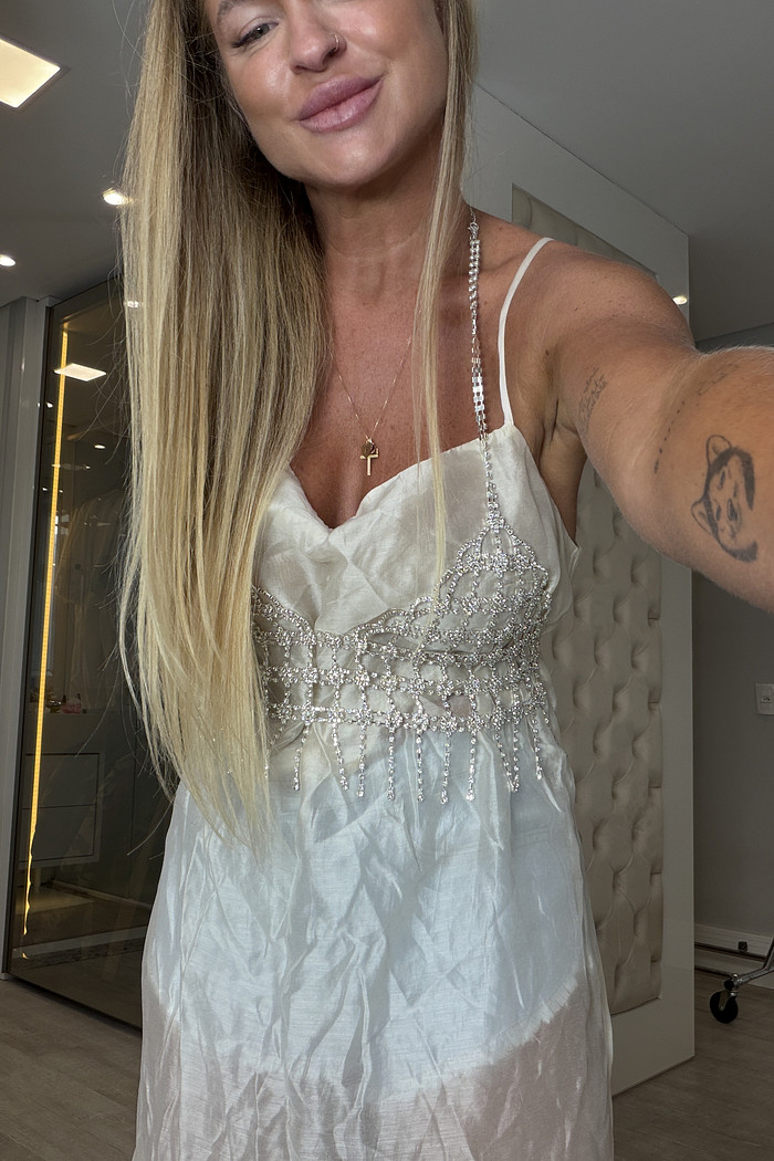 Blusa Kaftan em Crepe