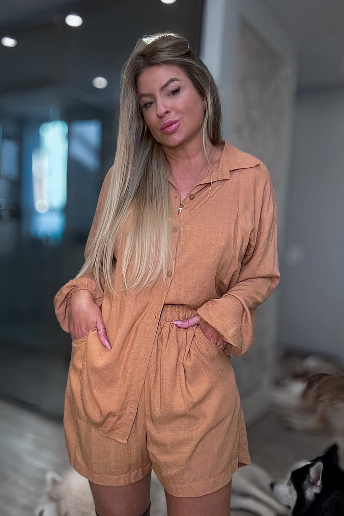 Conjunto camisa e short Eliza