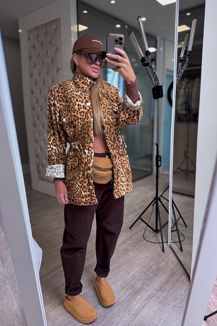 Parka veludo cotelê com pelos Lorena