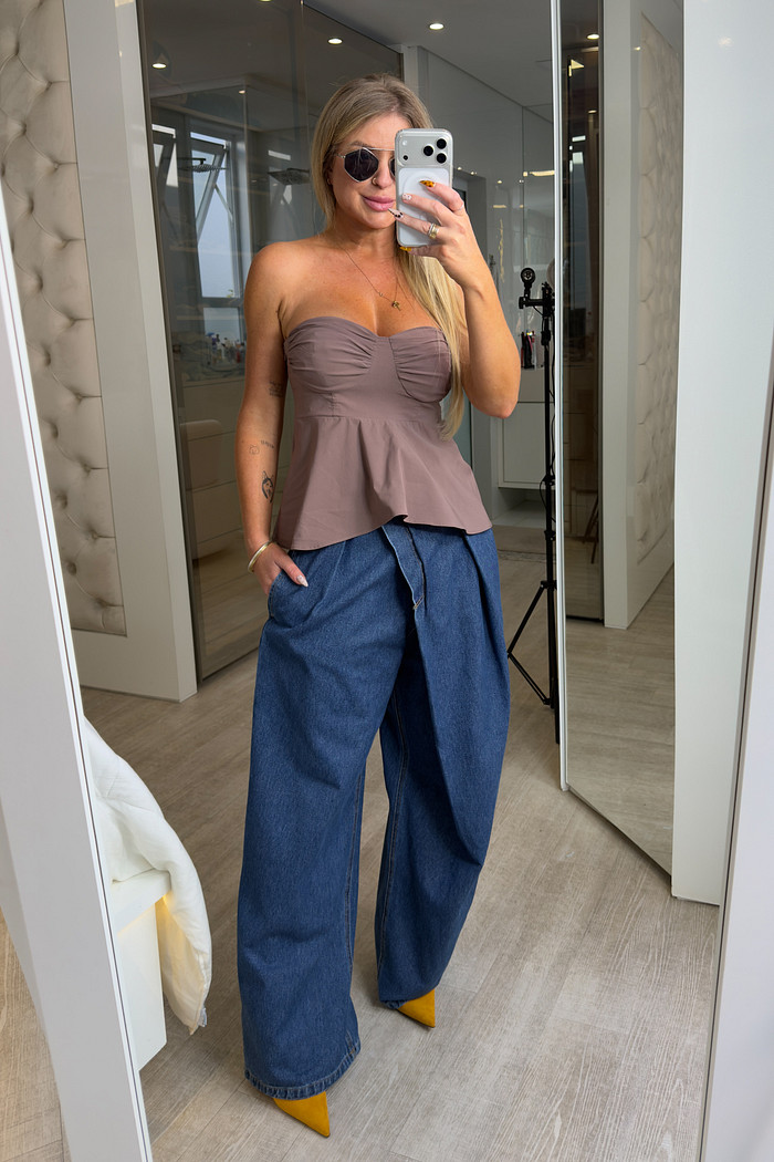 Blusa com amarração Bebel