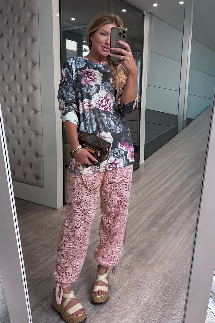 casaco de  moletom estampado Morgana