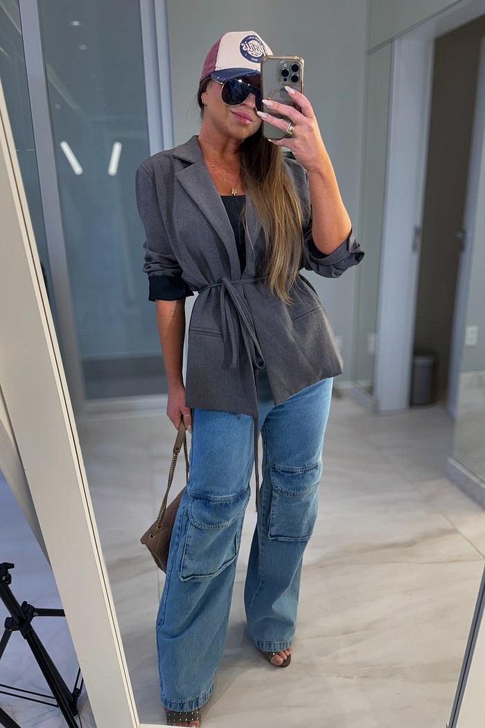 Calça jeans cargo Elysia