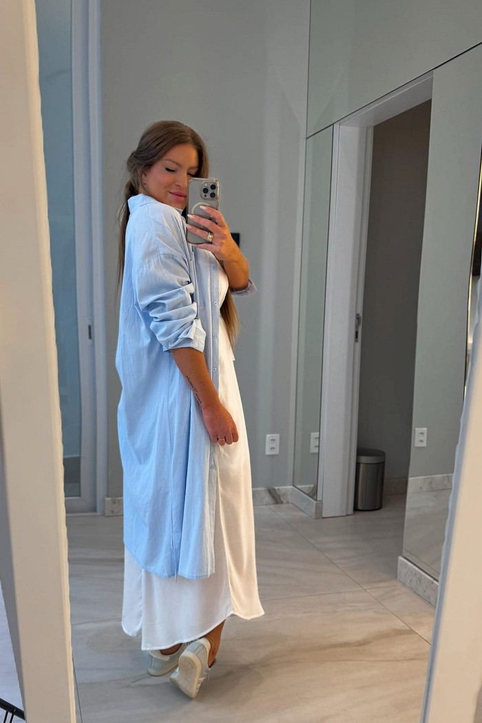 Chemise manga longa Dianna