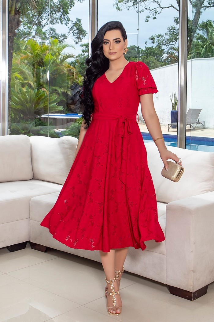 Vestido Midi Malha Lese 3909
