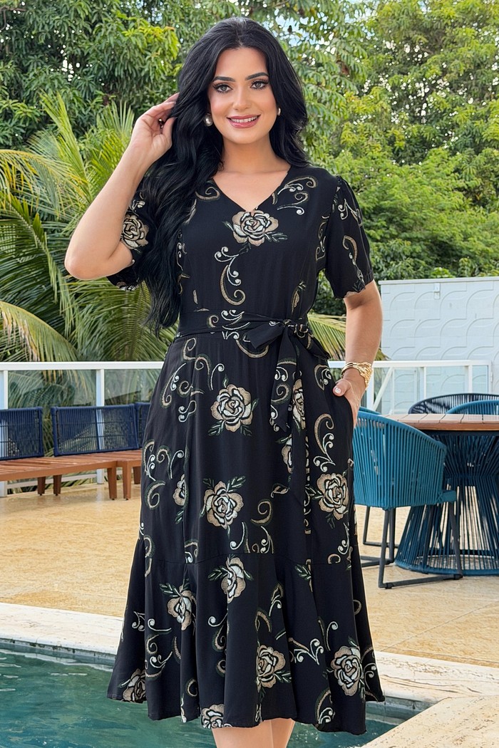 Vestido Midi Viscolinho 2373