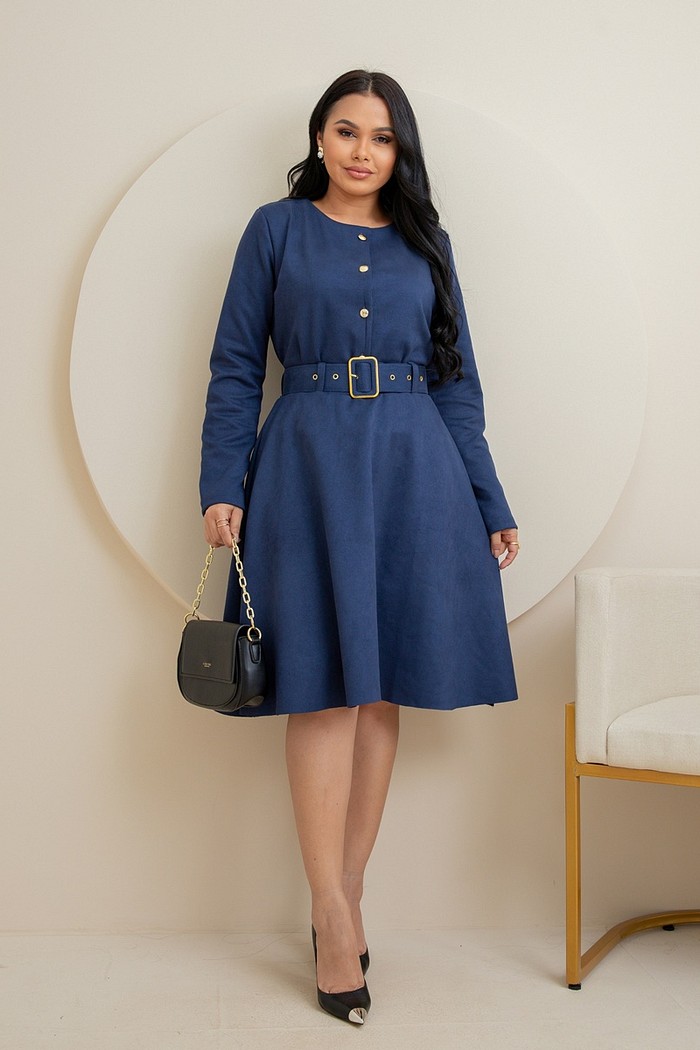 Conjunto Suede Saia e Casaco 0204