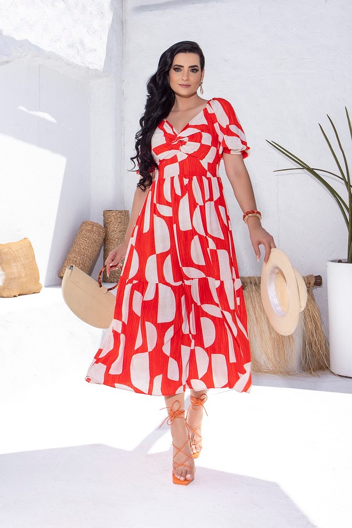 Vestido Midi Torção 0491