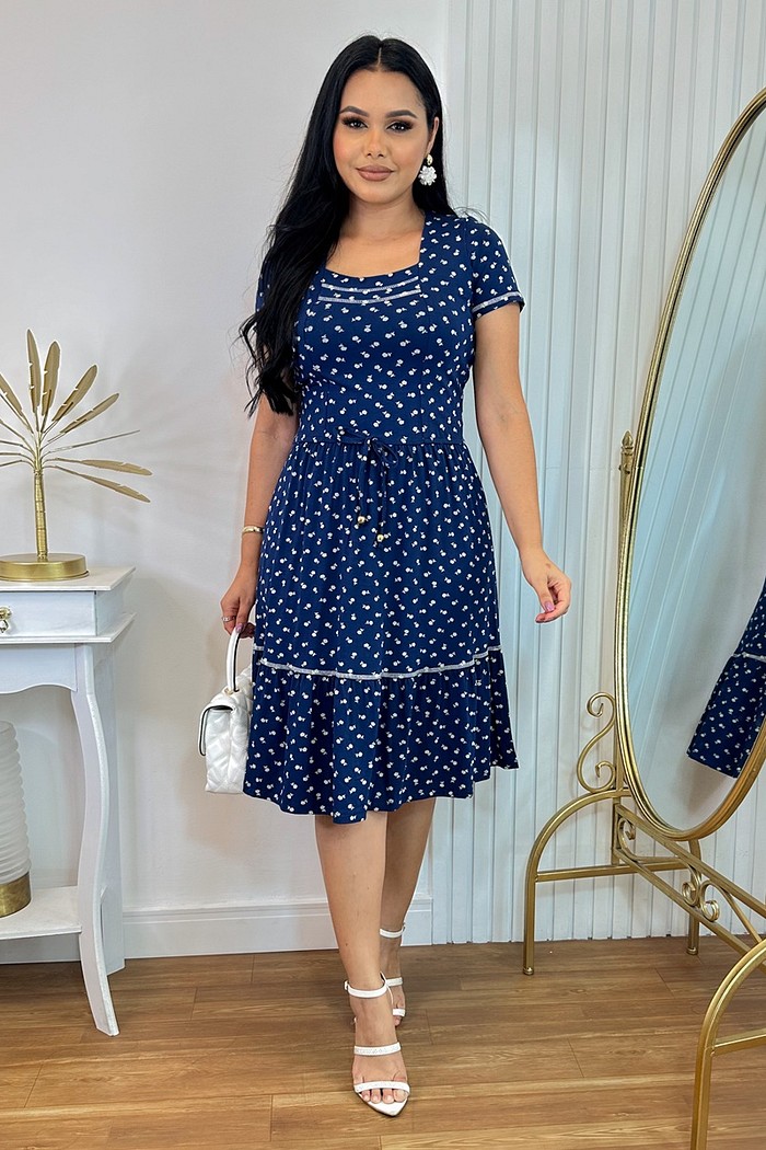 Vestido Malha Viscolycra Evasê 8443