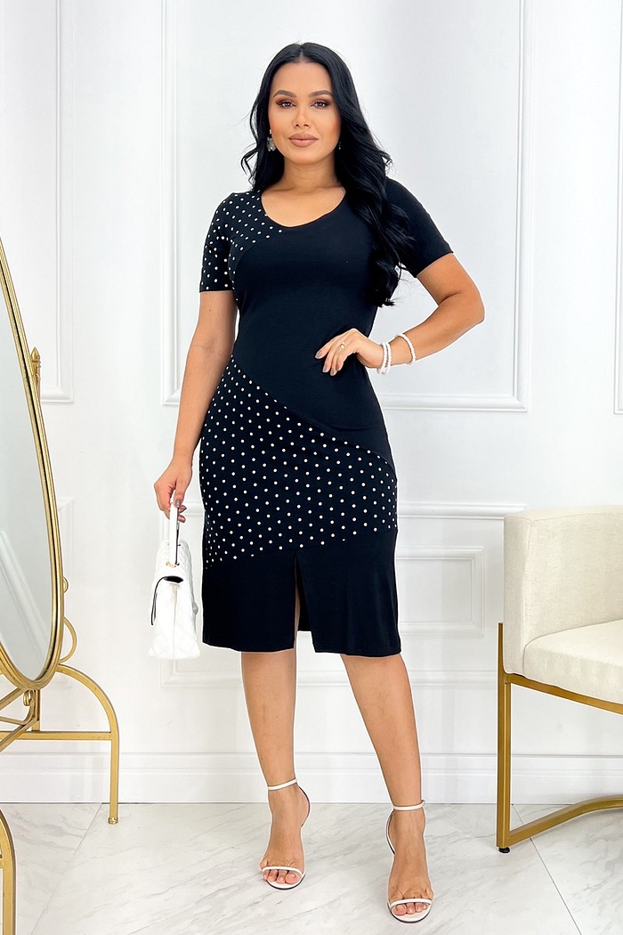 Vestido Poá Viscolycra 8490