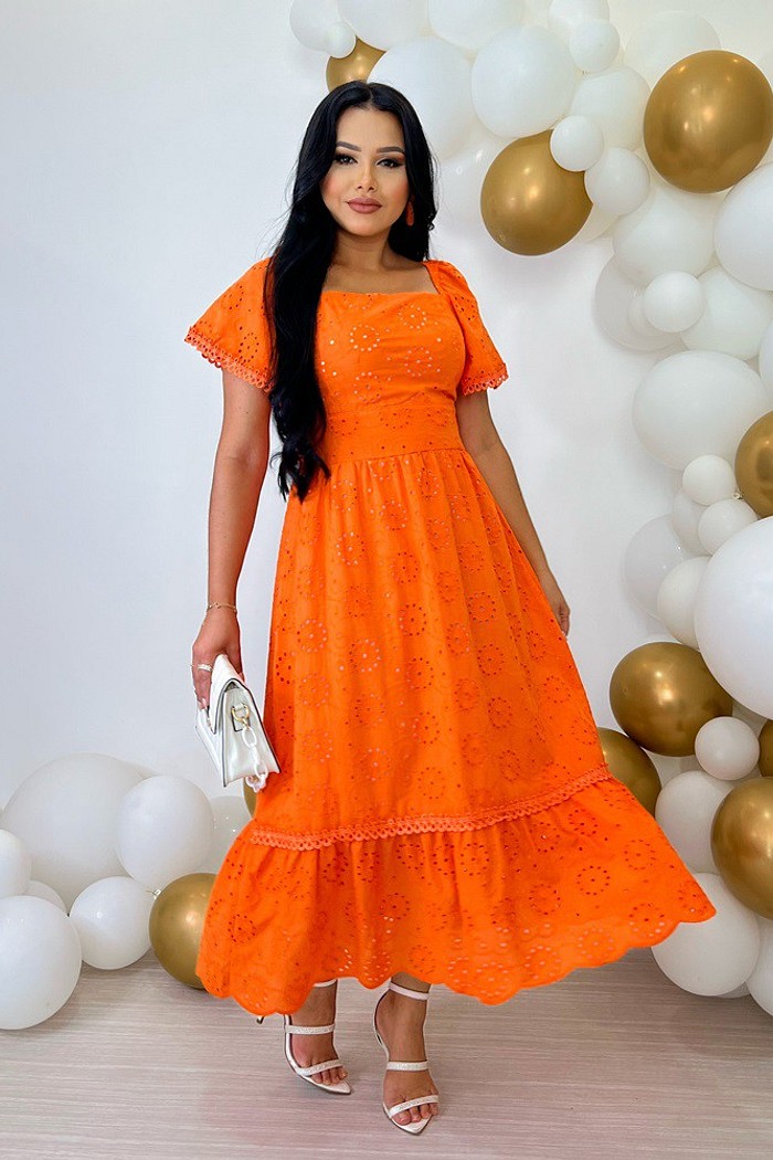 Vestido Lese de Algodão 3417