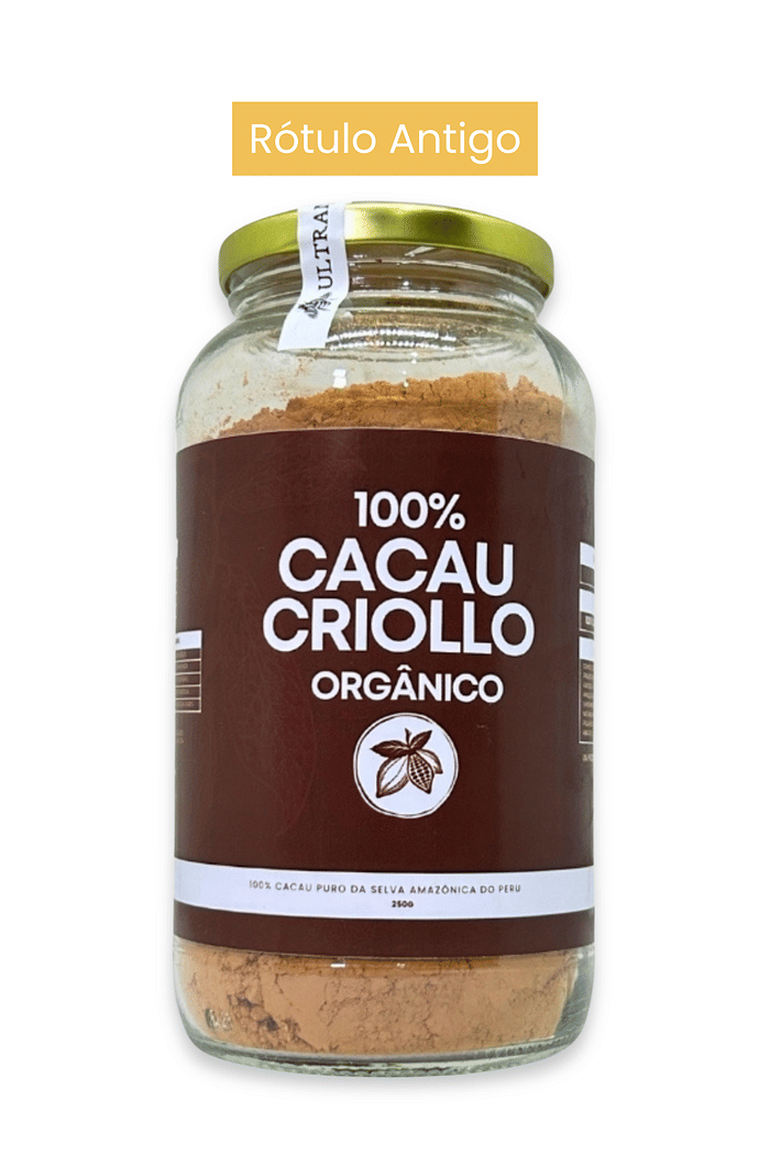 100% Cacau Criollo Orgânico - 270g