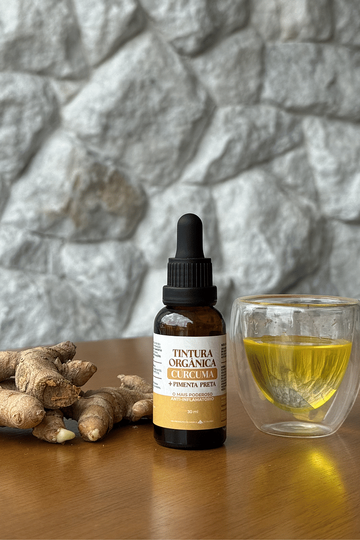 Tintura Orgânica Cúrcuma + Pimenta Preta  - 30ml