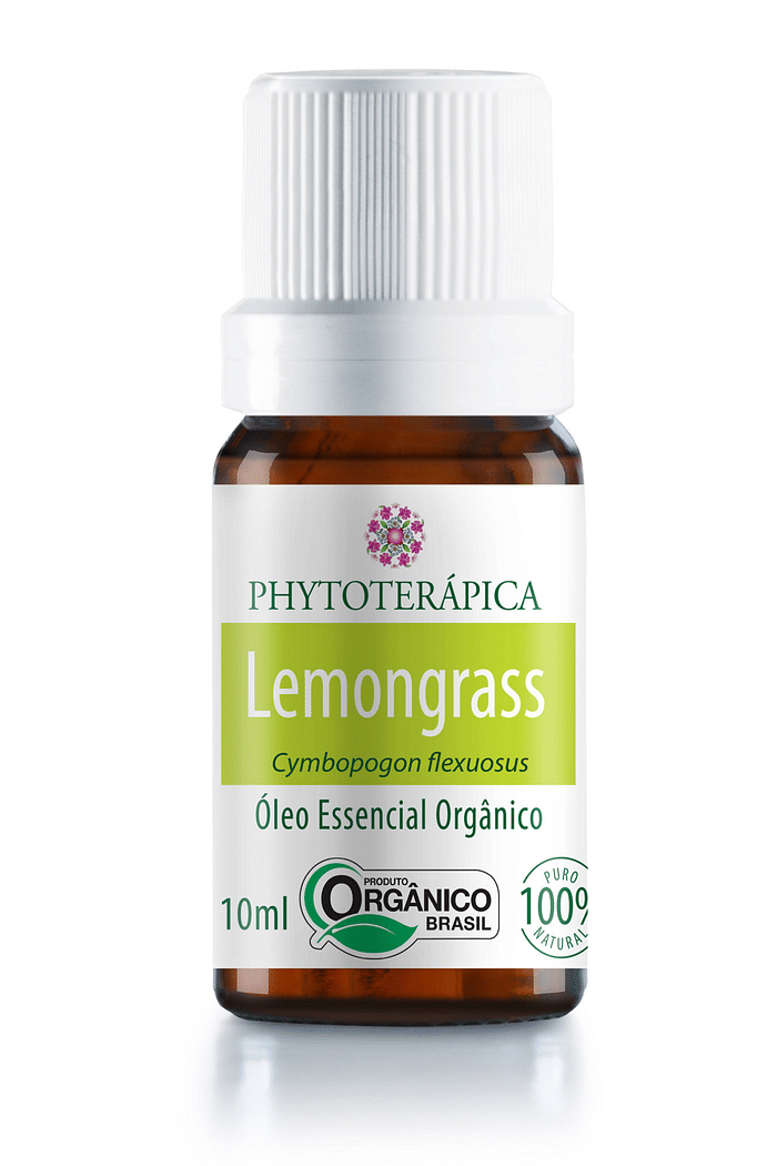 Óleo Essencial Puro de Lemongrass/Capim Limão (Cymbopogon flexuosus) 10ml
