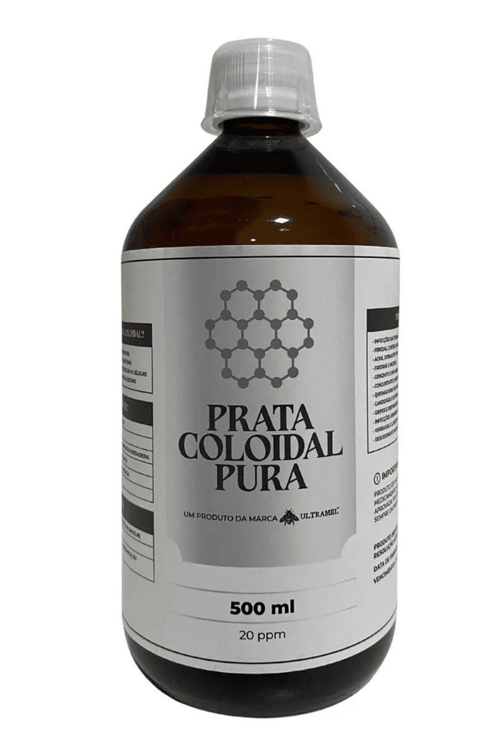 Prata Coloidal Pura Ultramel – 20 ppm | 500ml